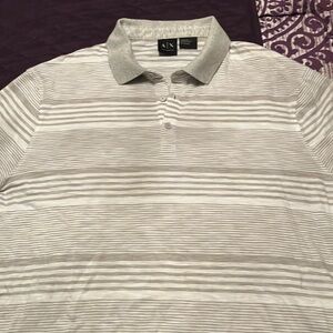 A/X Armani Exchange Gray Striped Men's Shirt